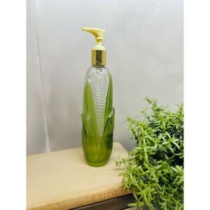 Vintage Avon Golden Harvest Corn on the Cob Glass Lotion Bottle with Pump 10oz